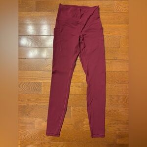 Lululemon Burgundy/Maroon Leggings